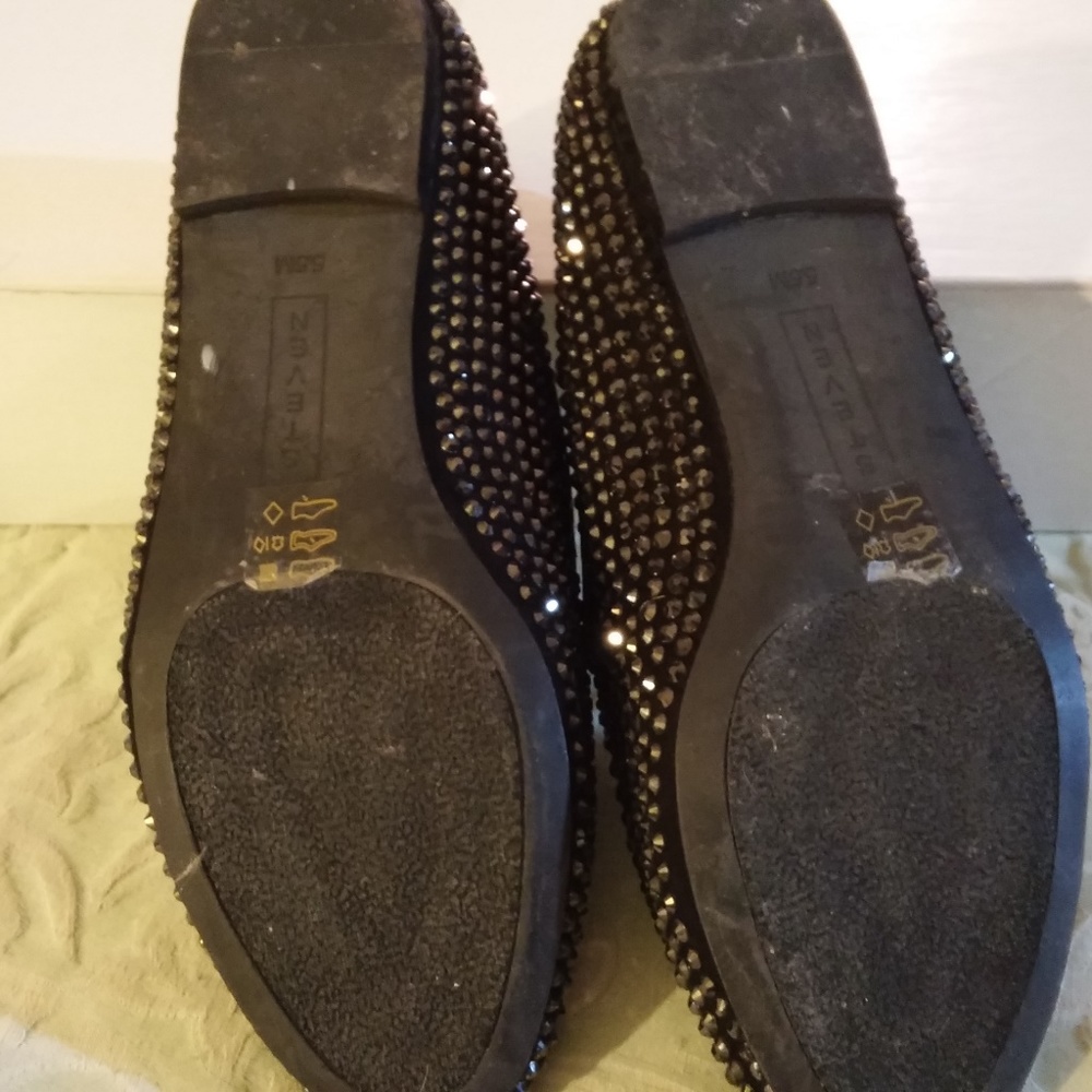 Steven by (Steve Madden) Black Stoned Flats - Picture 4 of 4